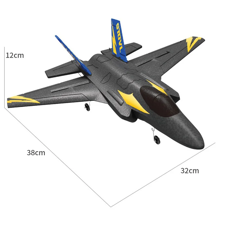 JIKEFUN KF605 F35 Rc Airplane 4CH 6axis Gyro Rc Epp Anti-fall Aircraft Model Foam Remote Control Glider Toys for Boys gift