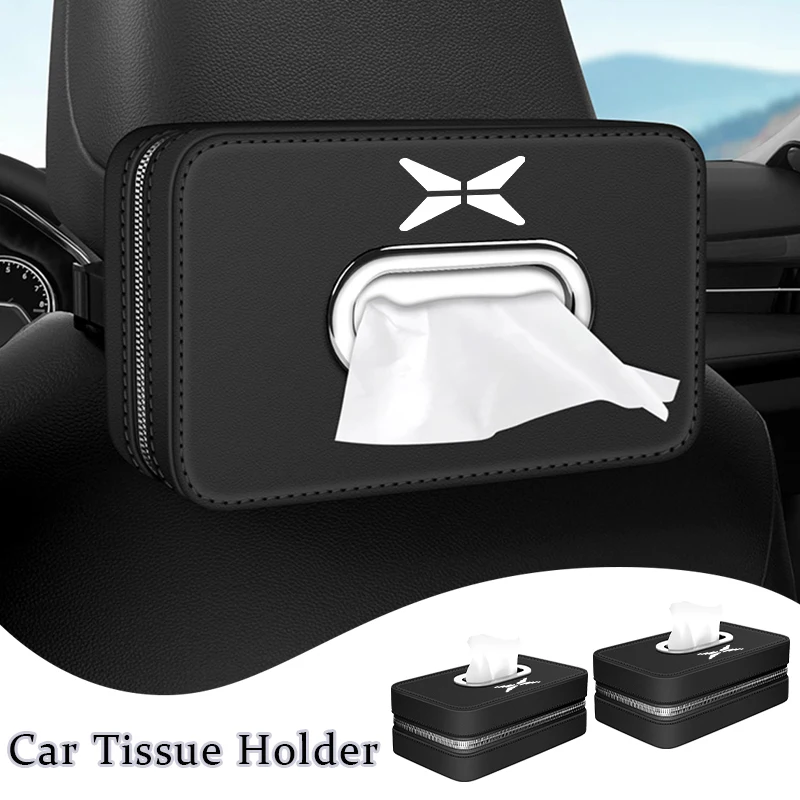 

Car mounted square half zipper lock edge tissue box For Xpeng P7 G3 G3i G9 P5 X2 N5 F30 H93 Beta 2019 2020 2021