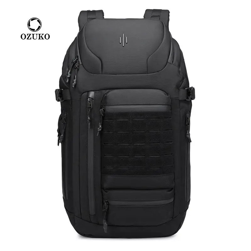 Ozuko Outdoor Travel Laptop Backpack Large Capacity College Backpack Business Commute Bag Fit 17 Inch Laptops For Men