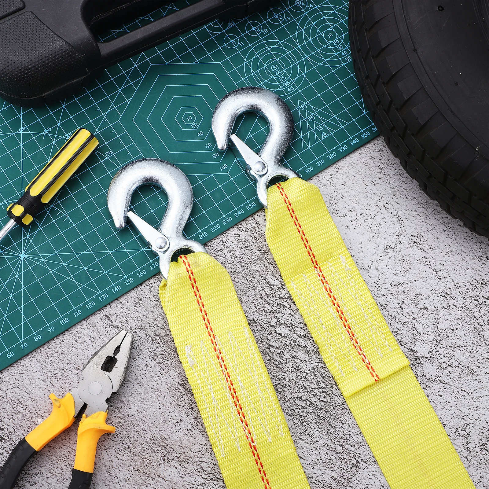 

Аварийный буксирный трос для восстановления автомобиля, буксировочный ремень для прицепа, 6 м, 9 т, сверхмощный автомобильный ремень, автомобильные ремни для тележки