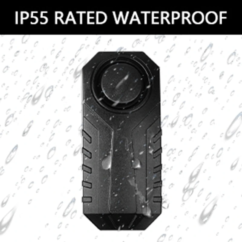 Motorcycle Bike Anti-Theft Alarm 113DB Electric Car Alarm Waterproof Remote Control