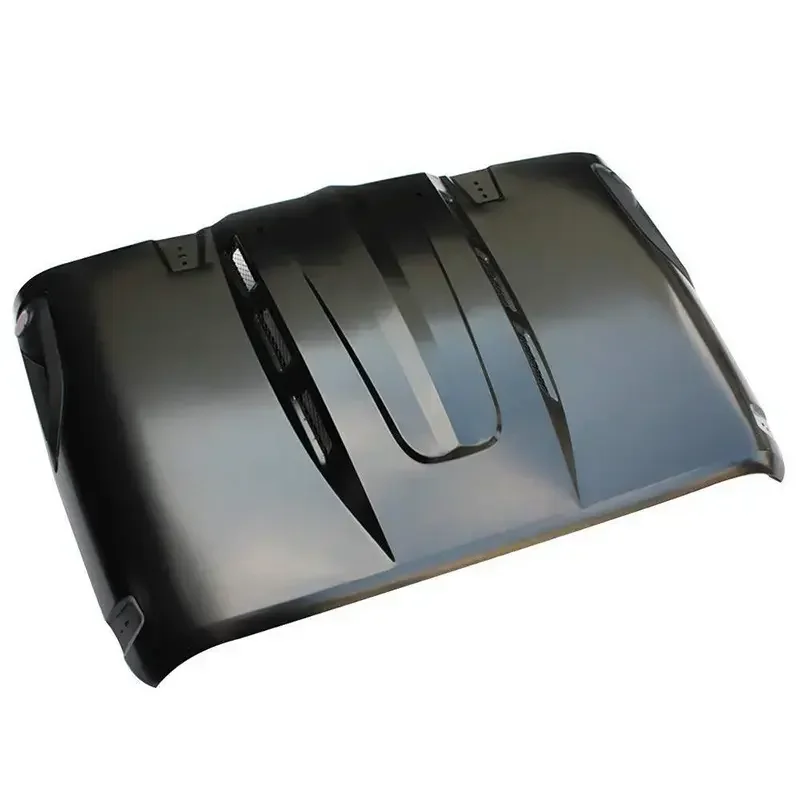 hood bonnet Modified Black Engine Protector Stainless Steel Engine Hood Cover For Wrangler JL