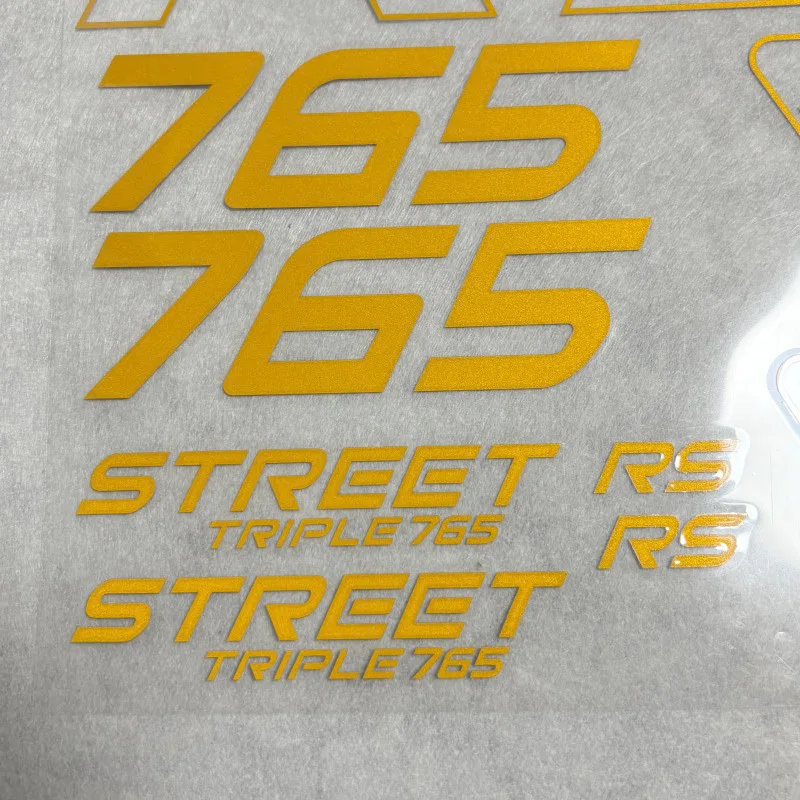 

1set 2D Flat Street Triple RS 765 Waterproof Vinyl Sticker Decal for Motorcycle Helmet Body