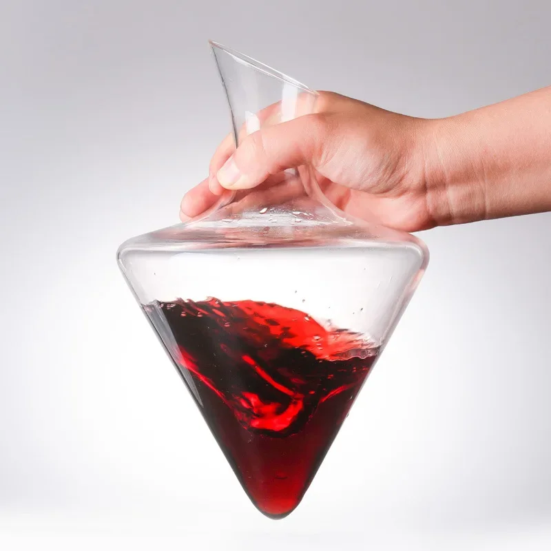 

Crystal Glass High Grade 1000ml Ice Bucket Decanter Gift Box New Wine Separator Champagne Whisky Wine Bottle Set for Family Bar