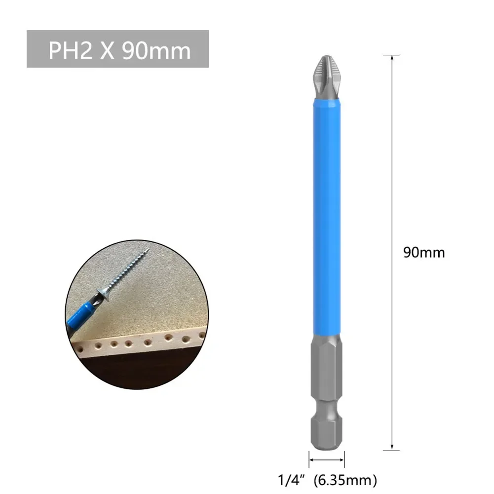 Drill Bit Hexagon Shank Electric Hand Tools Hex Shank Magnetic Screwdriver 1/4 Inch 25/50/70/90/150mm Brand New