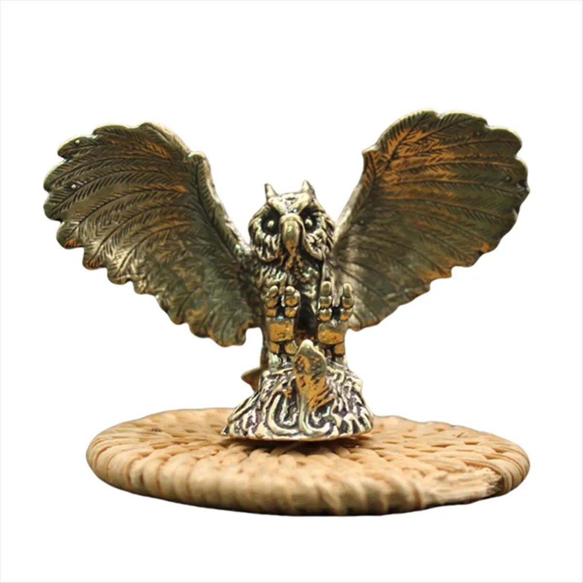 2026 New Owl Figurine Miniature Tea Pet Crafts Desktop Ornaments Animal Home Decor Accessories Gift