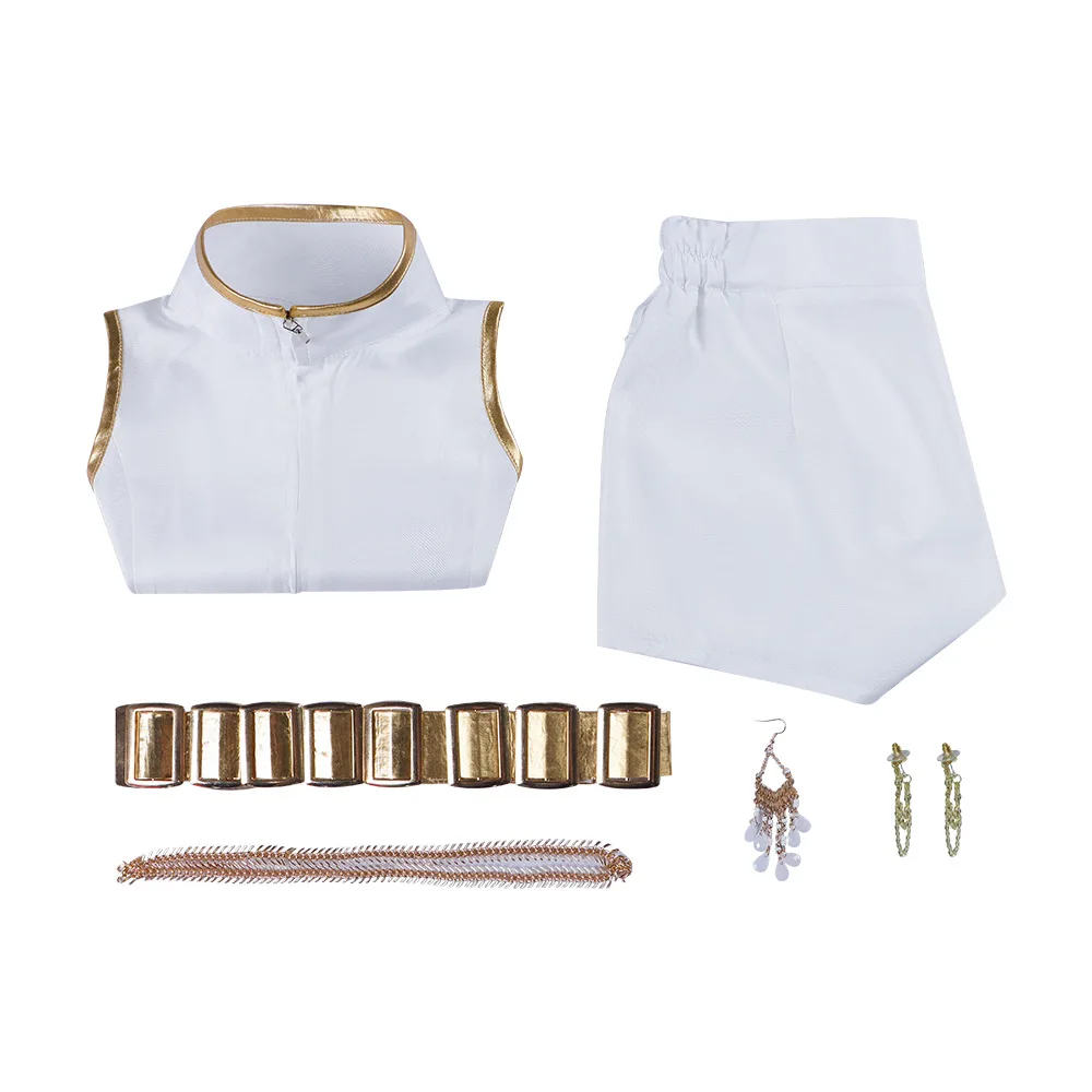 K-POP Witch Hunt Cosplay Costume, Zoe Mira Rumi Cosplay Stage Performance Costume, White Songwriting Costume