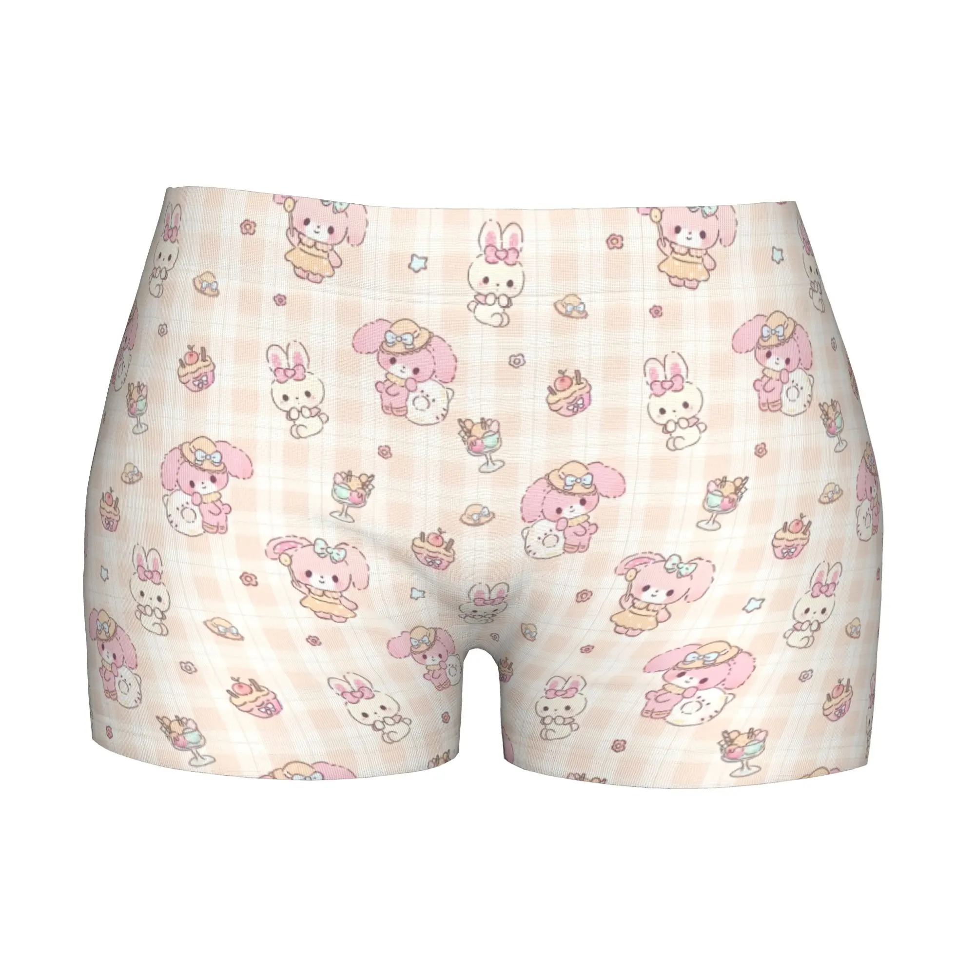 Женские шорты для йоги с мультяшным принтом кролика Бобо, бесшовные быстросохнущие колготки, женская спортивная одежда, эластичная удобная эластичная спортивная одежда