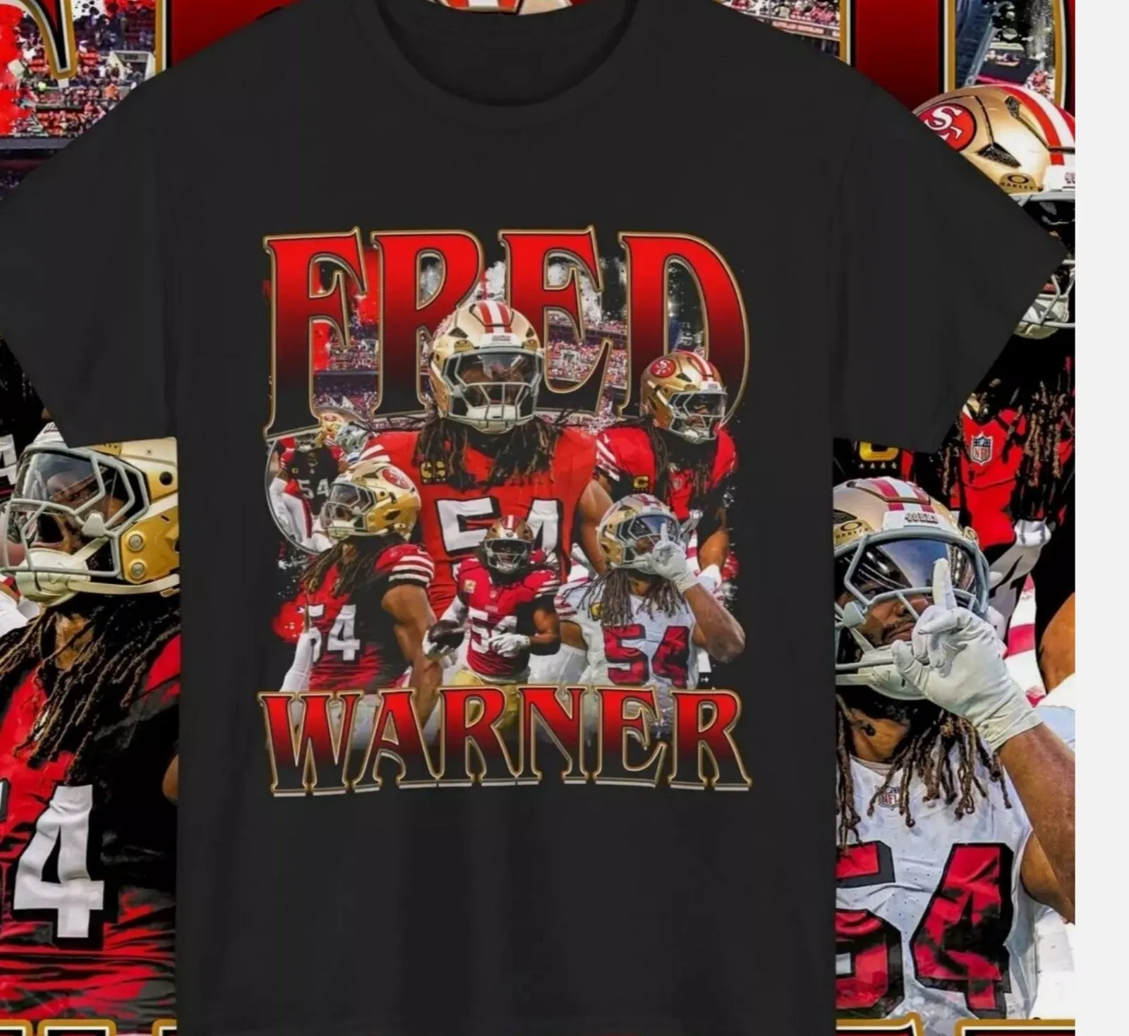 قميص فريد وارنر جرافيك تي شيرت عتيق مخصص #1