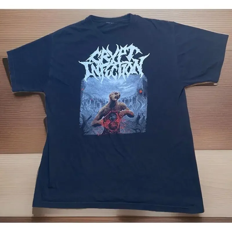 Crypt Infection T Shirt Large Metal Music Devourment Brodequin Stillbirth