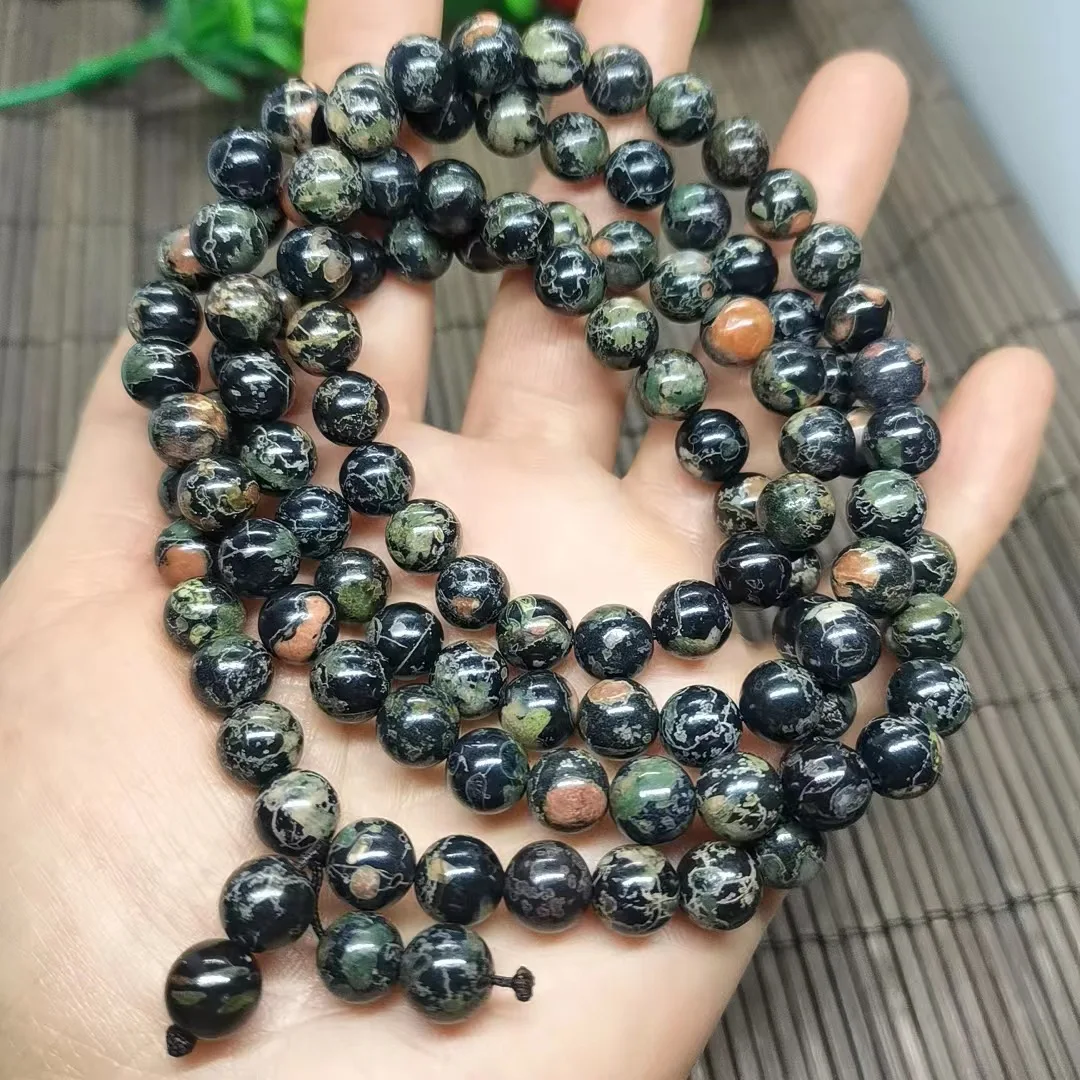 

Нефритовый браслет с натуральным цветком для мужчин и женщин, натуральный китайский нефритовый камень Luoyang, нефритовый многослойный браслет с кисточками и цветком сливы