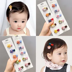 Baby Hair Clip Small Sweat Cute Mini Baby No Harm Fetal Headwear  Accessories Girl Wrapping Cloth Sweet Princess