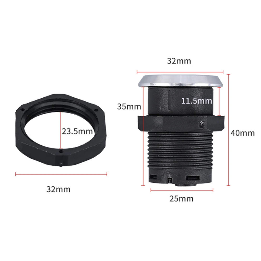 Dual Port Invisable Charging Socket Desktop Embedded USB to Type-C Charging Adapter Home Office Furniture Charging Accessory