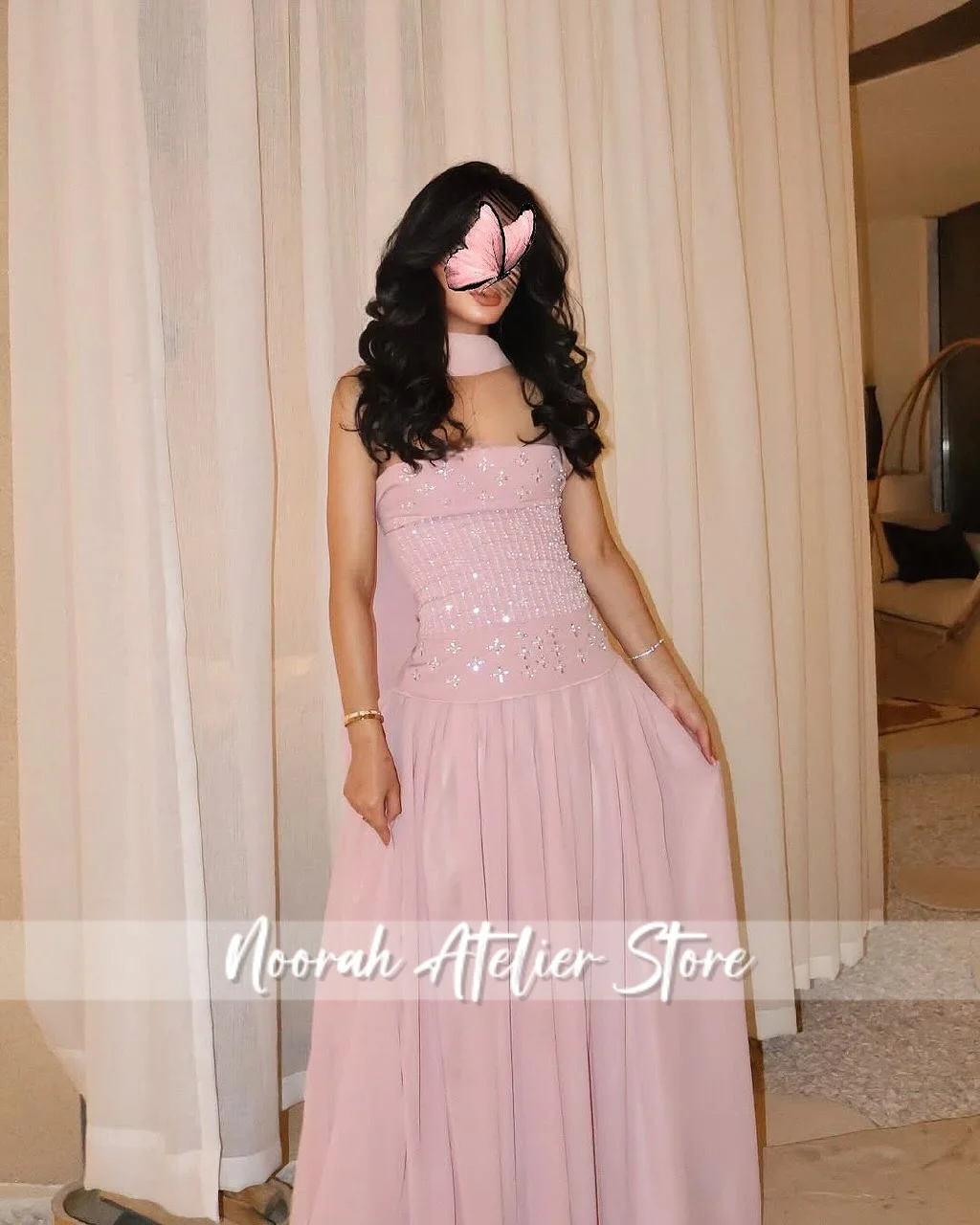 Elegant Pink Stole … - image