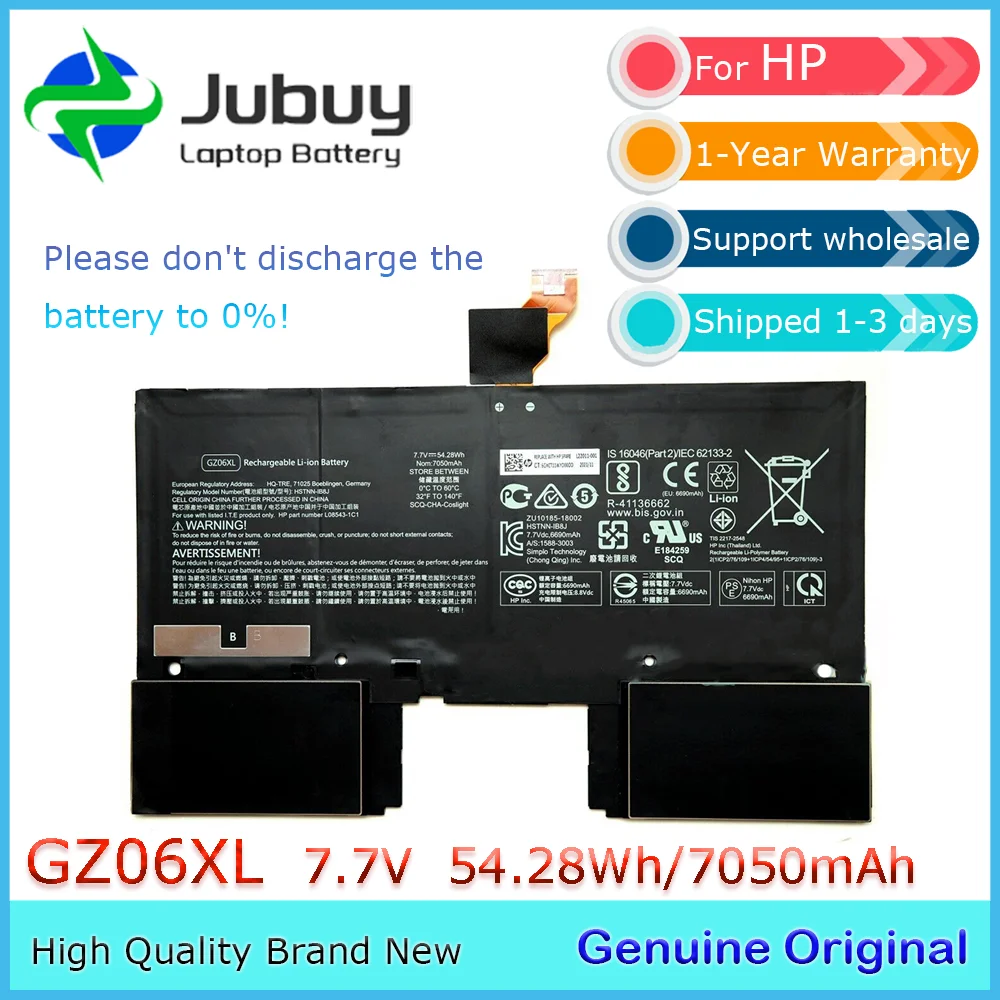 GZ06XL 7.7V 54.28Wh Original Laptop Battery for HP Spectre Folio 13-AK0000SA 13-ak 13-ak000 HSTNN-IB8J TPN-C137