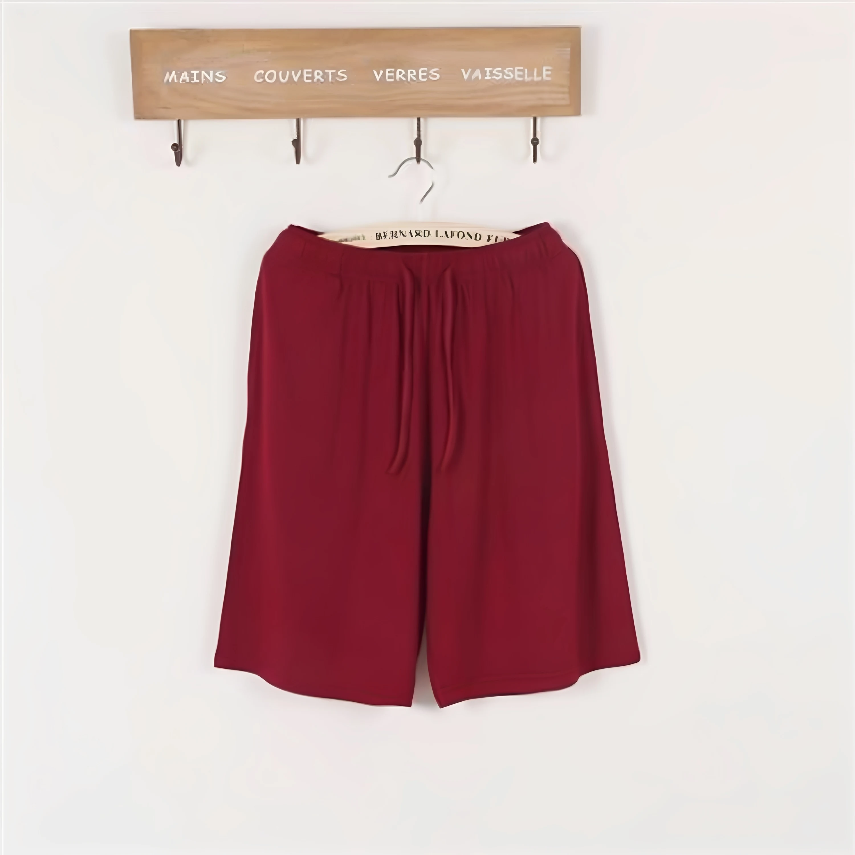 Burgundy men's five-point k