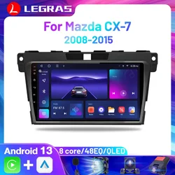 AndroidカーラジオCX-7,GPS,WiFi,4G,メディアプレーヤー,DVD,2DIN,ワイヤレス,車用Audi zda 2008 cx7 (2015-)