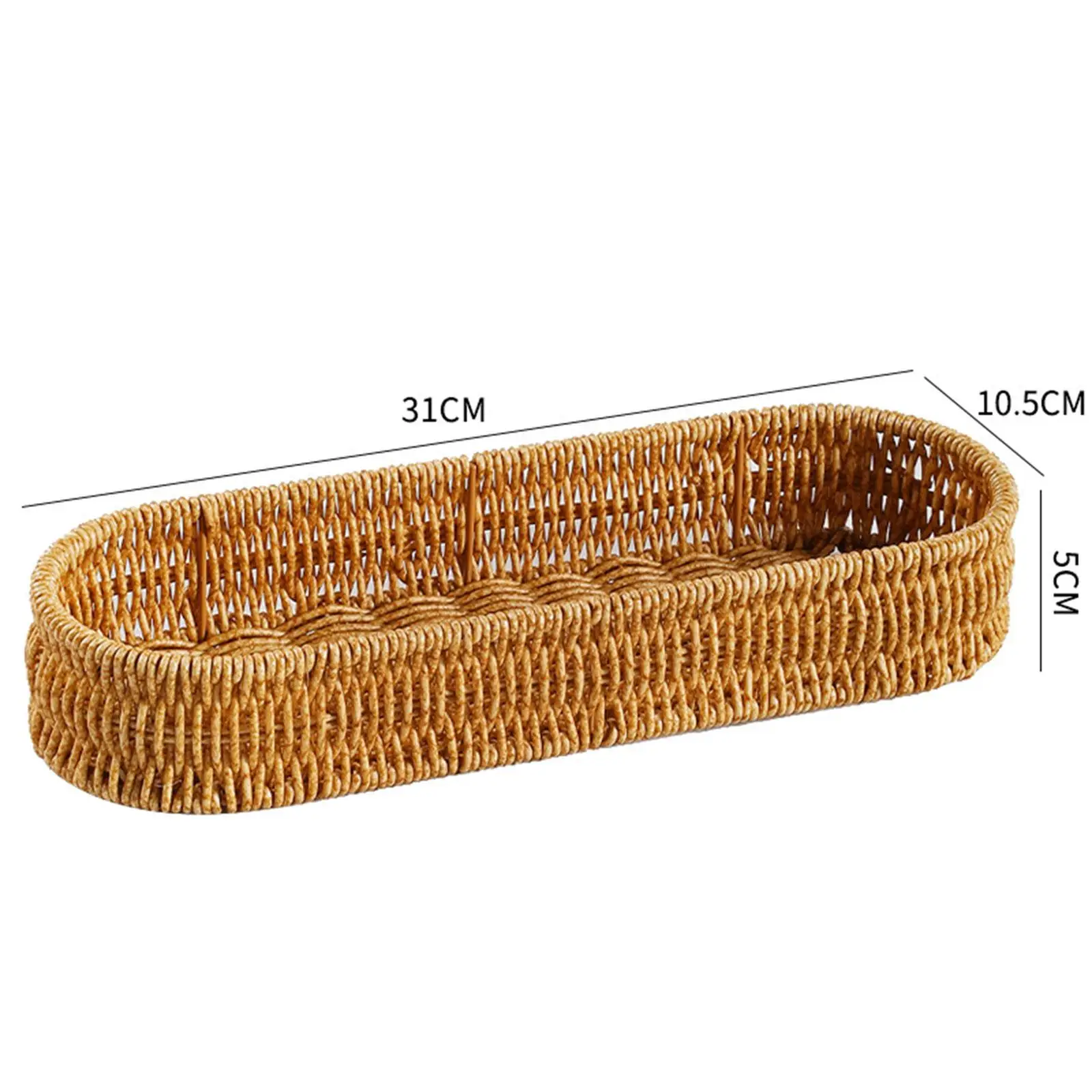 Aufbewahrungskorb, Brot-Aufbewahrungskörbe, gewebte Box, Schlüsselhalter, rechteckiger gewebter Korb für Zuhause, Essen, Servieren, Badezimmer, Regal