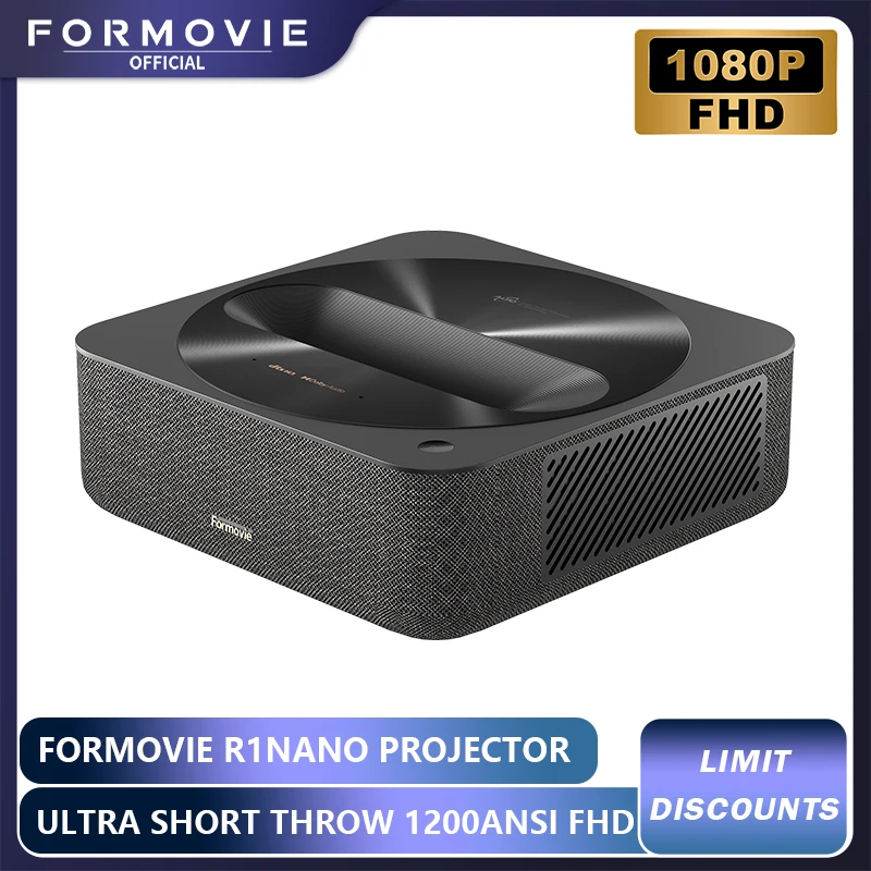 Formovie R1 Nano Ust Laser Projector FHD ALPD 1080P For Home Portable Theater Short Throw 1200ANSI Lumen Smart Camping Cinema