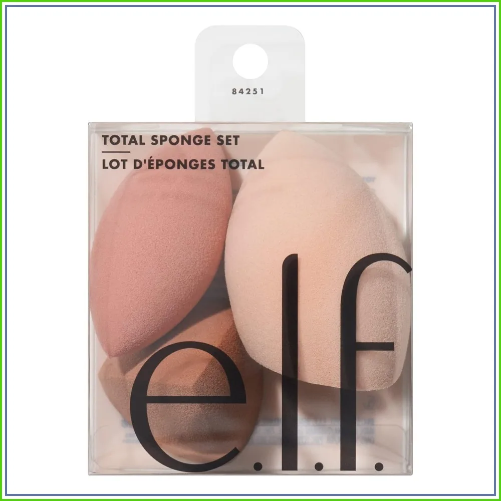 

Total Sponge Set, Multi-use Makeup Sponge Set For Flawless Blending, Great For Powder Or Liquid Concealer & Foundation