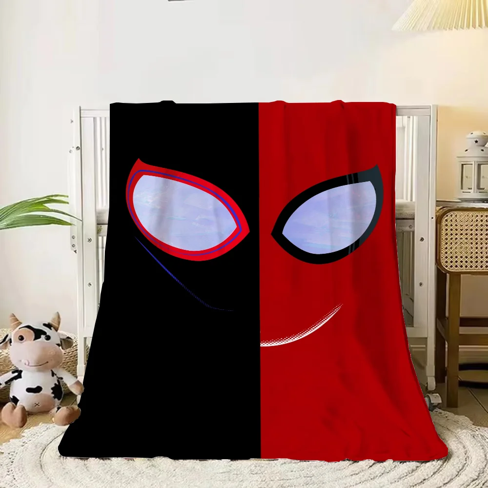 Spiders Man Custom Blanket for Sofas Flannel Blanket King Size Decorative Blankets for Sofa Fluffy Plaid Beach Towel Bed Throw