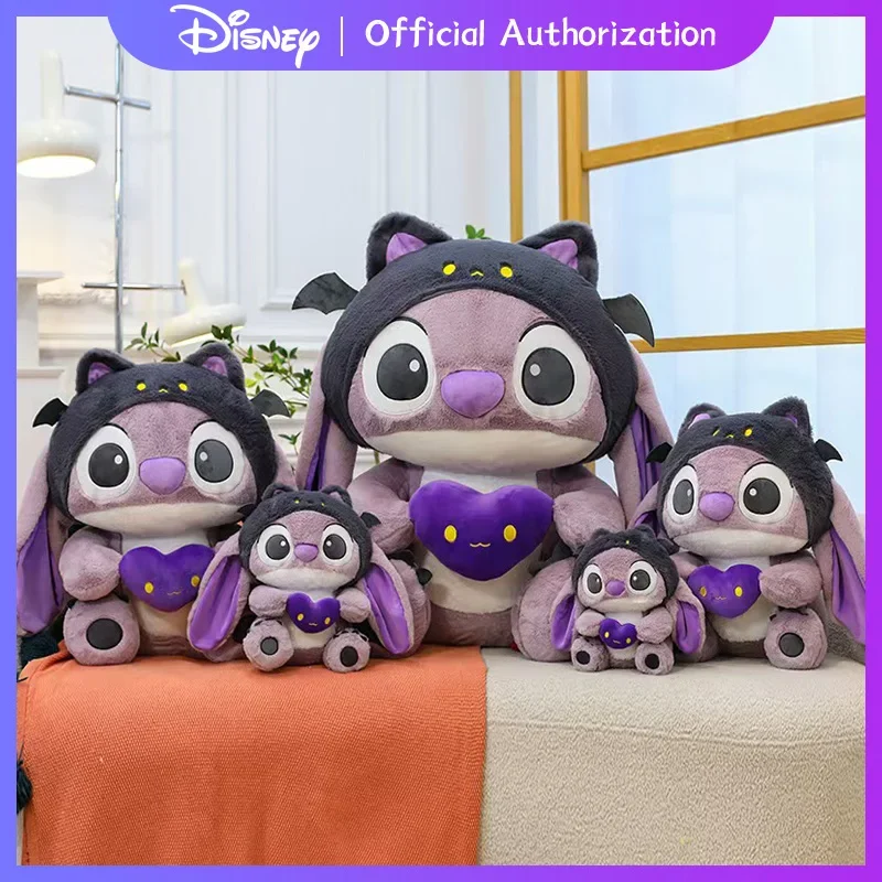 

Новая плюшевая игрушка Disney Lilo & Stitch, милый мультяшный демон, мягкая кукла 30 см-80 см, мягкая аниме-подушка, кавайный сувенир, подарок на день рождения