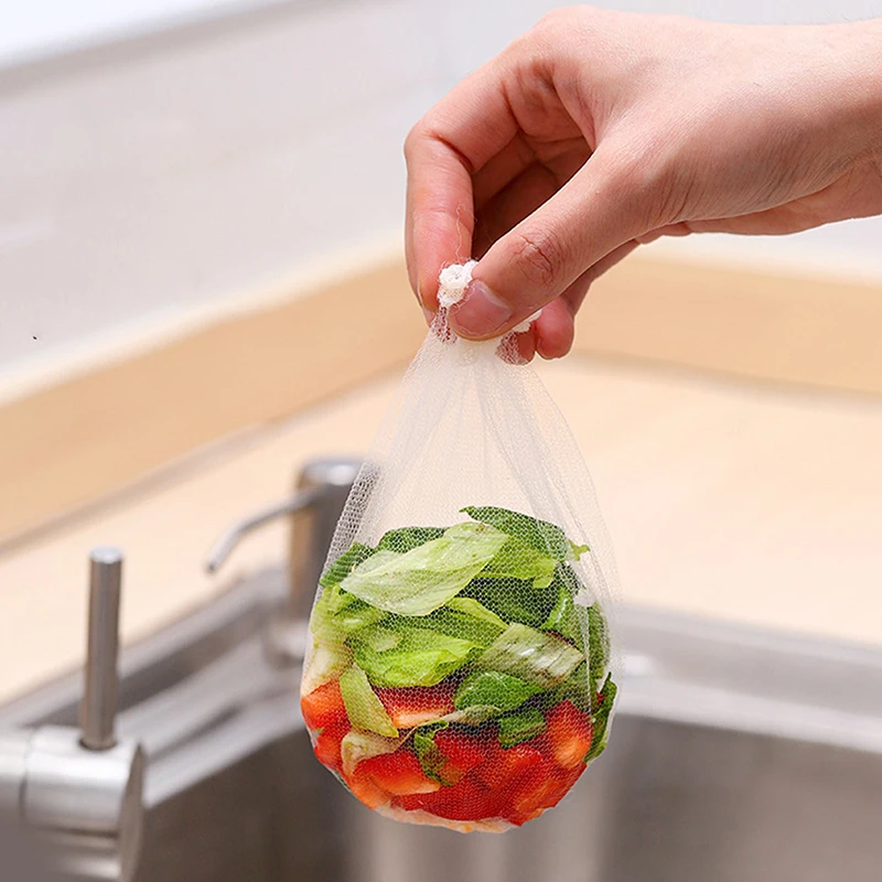 100Pcs Disposable Kitchen Sink Filter Mesh Sewer Garbage Filter Meal Residue Pool Mesh Bag Drainage Screen Sink Garbage Net.