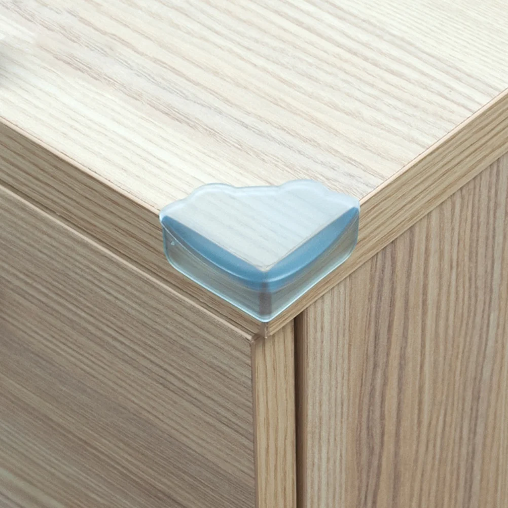 

4Pcs Safety Table Corner Protectors Thickened PVC Cushions Anti-Collision Baby Edge Guards for Desk Cabinet Wall Surfaces