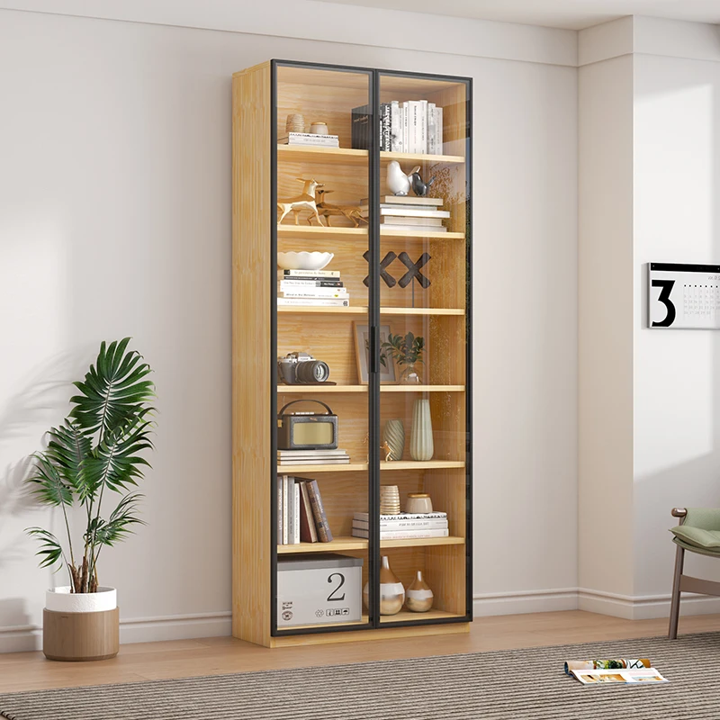

Safe Transparent Bookcases Accessories Display Standing Designs Aesthetic Book Shelf Luxury Estanteria Space Saving Furniture