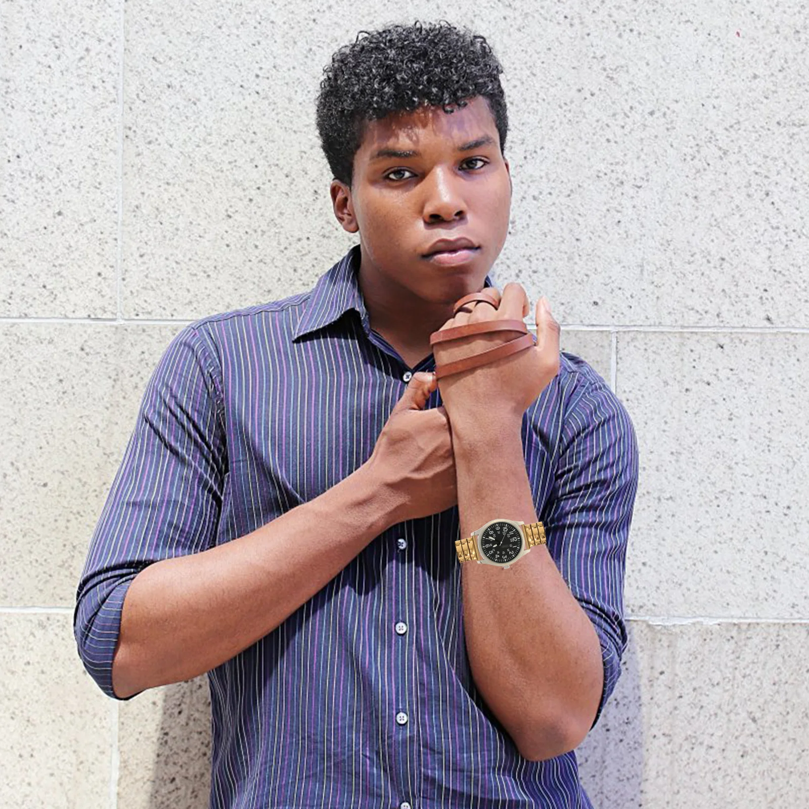 

Comfortable Stainless Steel Watch Strap for Men Elastic Design Silver Tone Band Smooth Texture Scratch Free Daily Wear