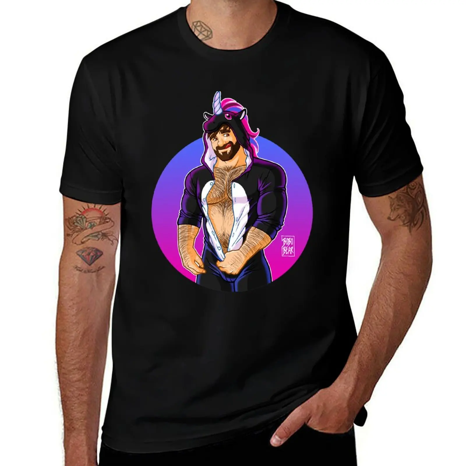 ADAM LIKES UNICORNS T-Shirt Running Performance Short Sleeve Tee T-Shirt