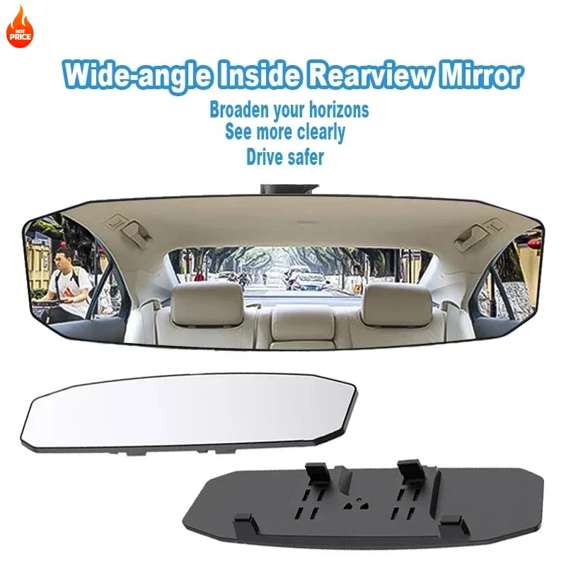

Universal Wide Angle Anti Glare Car Baby Mirror Enhanced Rear View Safe Driving Essential for Parents
