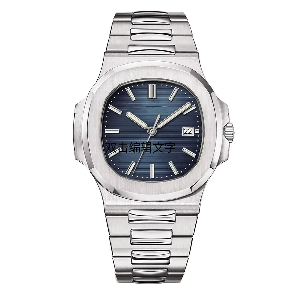 

Мужские модные спортивные автоматические часы с сапфировым стеклом, светящимся циферблатом, из нержавеющей стали, люксовые, водонепроницаемые, деловые, с индикатором запаса хода