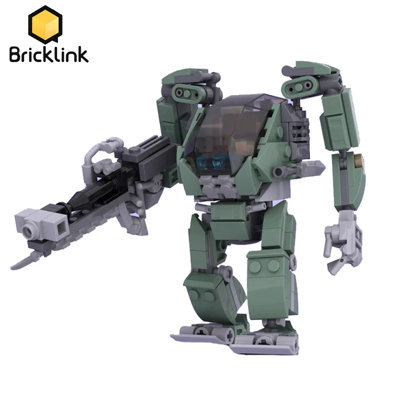 Bricklink Ideas Movie Avatar AMP Suit Mecha Robot Combat Weapon Model Building Blocks Toys For Children Christmas Gift