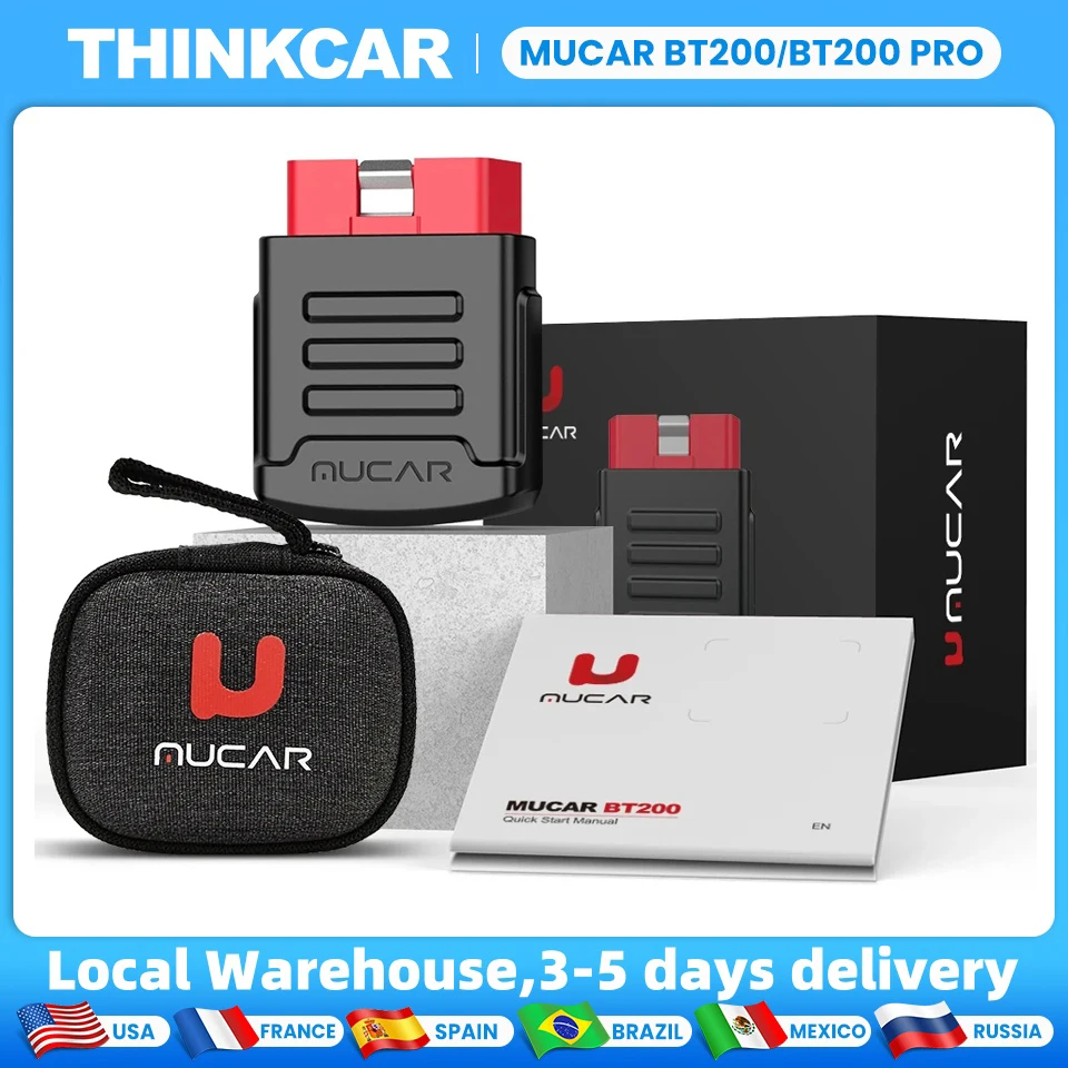 

MUCAR BT200/BT200 PRO OBD2 Scanner Full System Diagnostic Tool Lifetime Free Update Check Engine Car Code Reader for Multi Cars