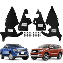 4PCS RUBBER Splash Shields For Ford Ranger P375 PX T6 2011-2023 Everest U375 UA 15-22 Fender Liner Apron Guards Seal Protector