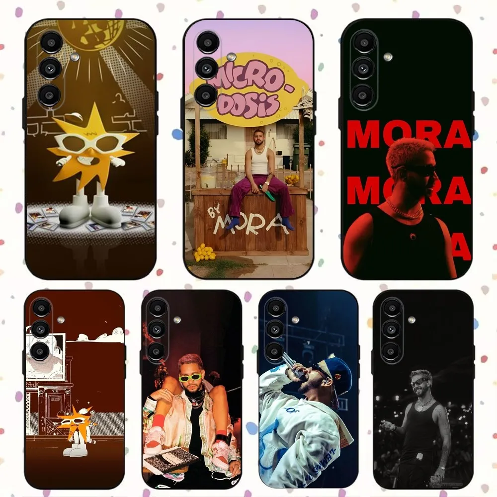 M-Mora Estrella Singer  Phone Case For Samsung S24,S21,S22,S23,S30,Ultra,S20,Plus,Fe,Lite,Note,10,9,5G Black Soft Cover