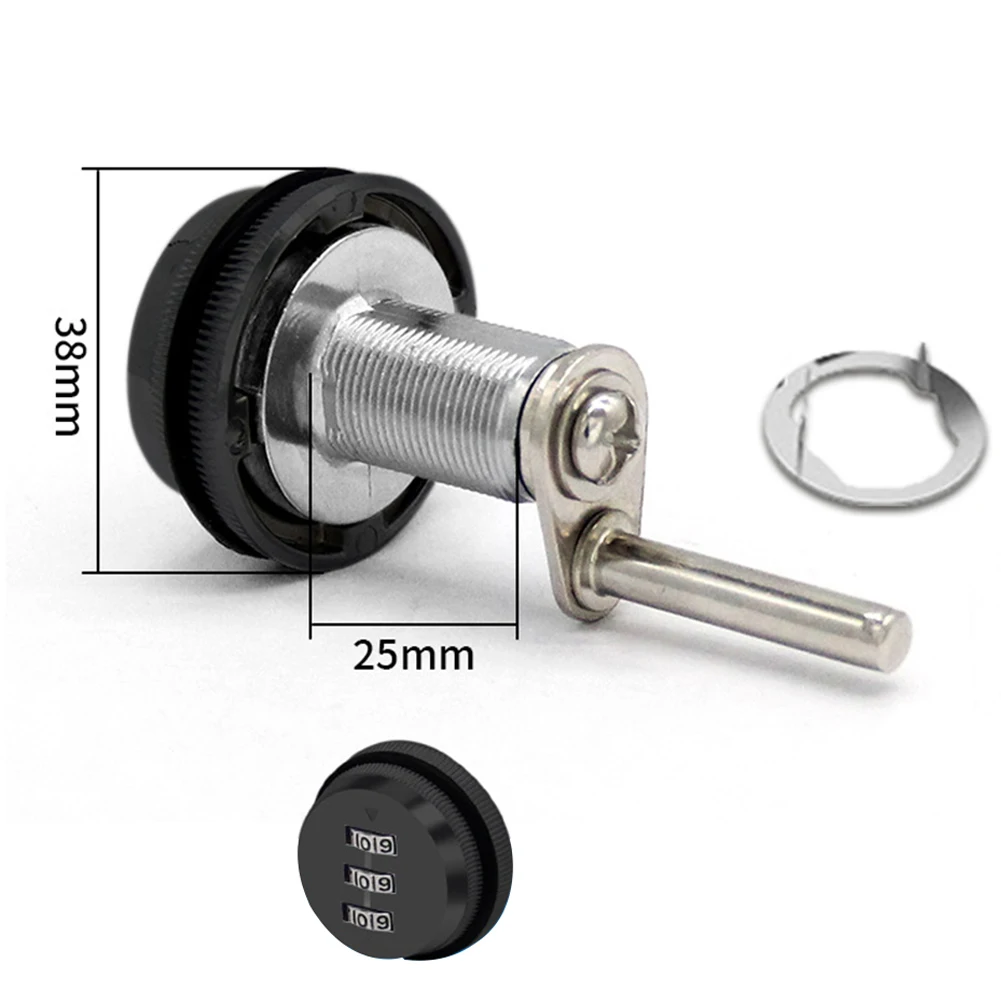 Customizable 3 Digit Code Locker Box Made from Zinc Alloy Perfect for Securing Items in Motor Homes and Caravans