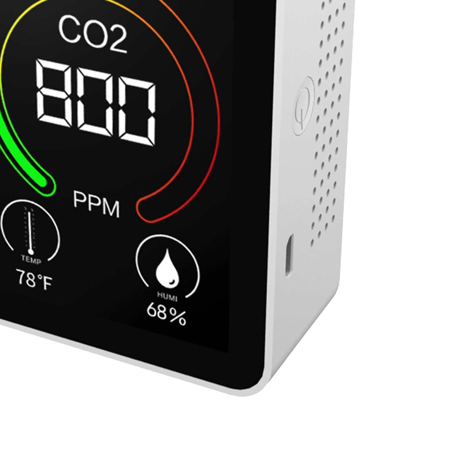 Sensor profesional portátil de dióxido de carbono para medir temperatura y humedad de CO2 para interiores