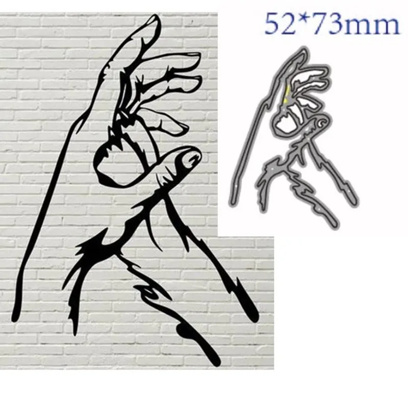 

Hands Metal Cutting Dies Stencil Scrapbooking Album Paper Card Template Mold Embossing Craft Decoration 1PCS