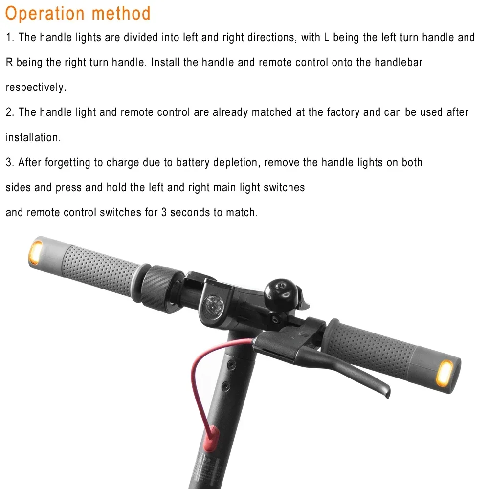 Clignotants Avec Poignée Pour Scooter électrique Xiaomi – Témoins Lumineux IPX5 (neufs)