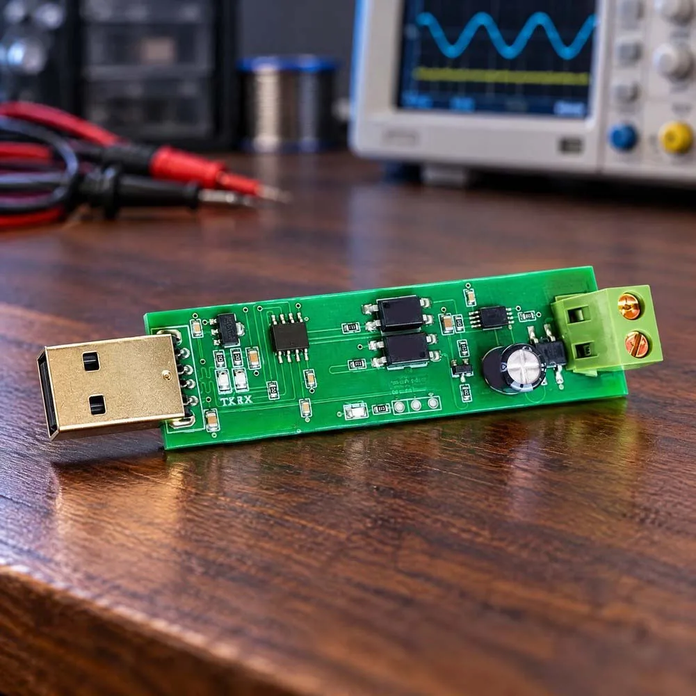USB To M-BUS Slave Communication Module Isolated Converter 300-19200bps 1KM For Water Gas Heat Meter Reading Debugging For