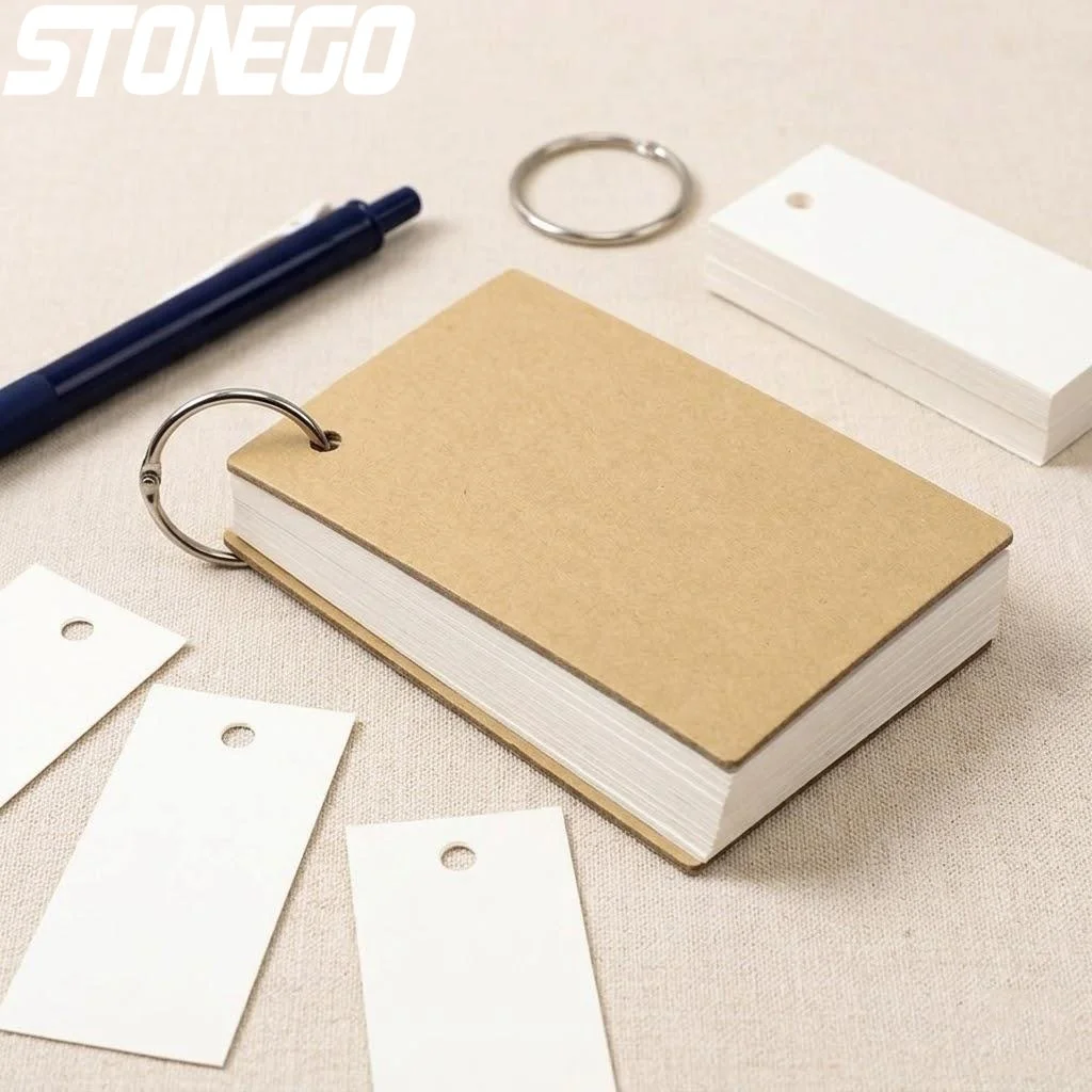 Portable Loose Leaf Notebook Ring Buckle Style Eco Friendly Perforated Notepad Memo Pad for Office School Everyday Writing