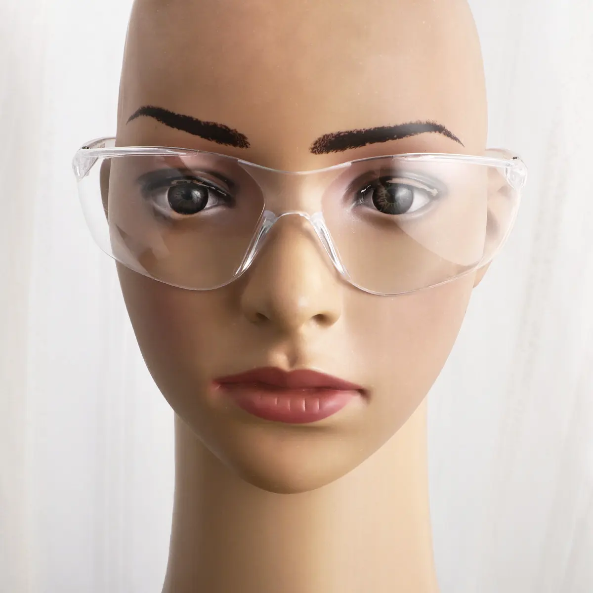 

4Pcs Impact-Resistant Protective Glasses Transparent Lens Anti-Fog Windproof Eye Protector Lightweight Comfortable Fit Goggles
