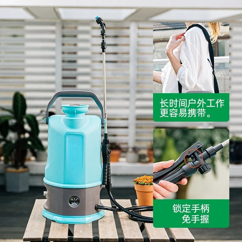 Electric Backpack Sprayer Adjustable Flow Nozzle For Home Gardening Plant Watering Disinfection Atomization Direct  Application