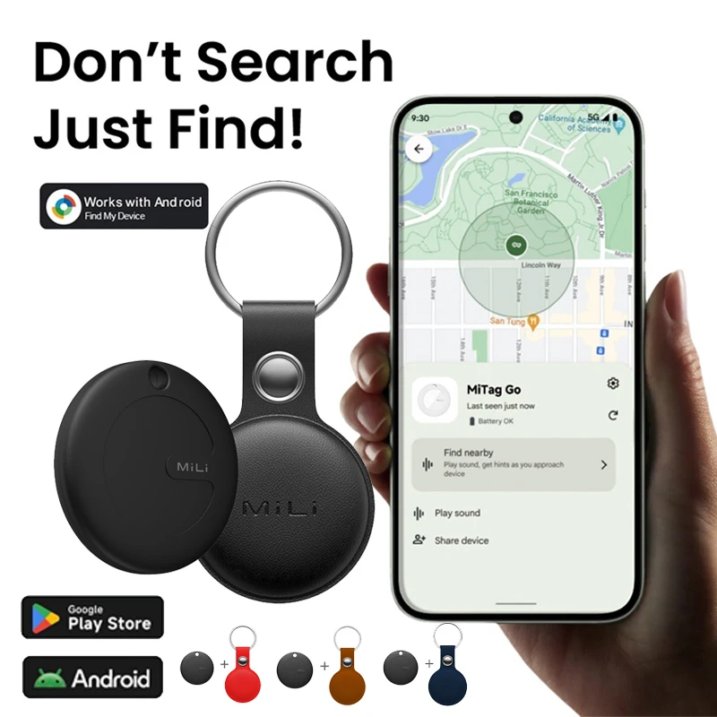 

Mitag Tracking Tag,Compatible with Android Google Find Hub App,Global Positioning Locator for Keys,Wallets,Bags and Luggage