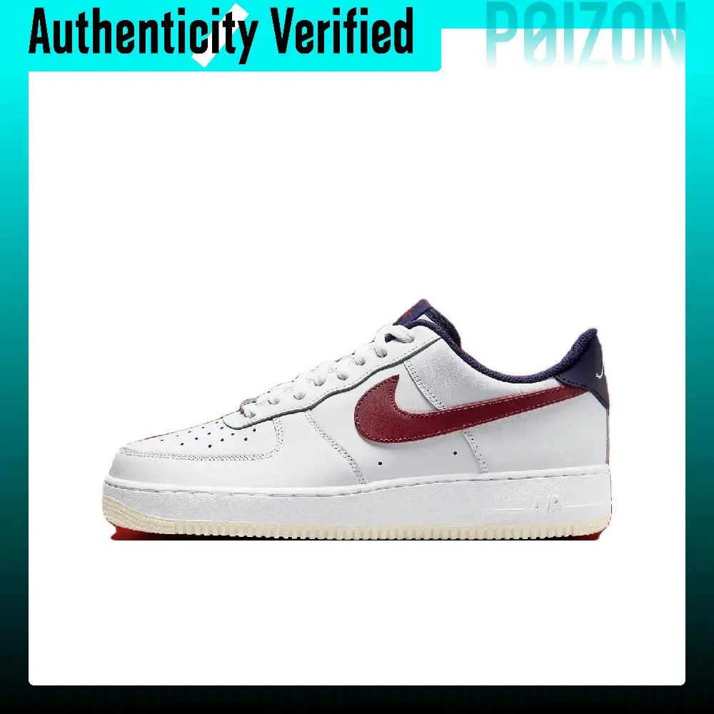 Nike Air Force 1 Skate Shoes Men's Low-top White Purple FV8105-161