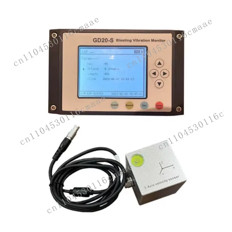 GD20-S vibration detection technology equipment Electronic vibration analyzer Testing machine application, mining, 0.001-35 cm/s