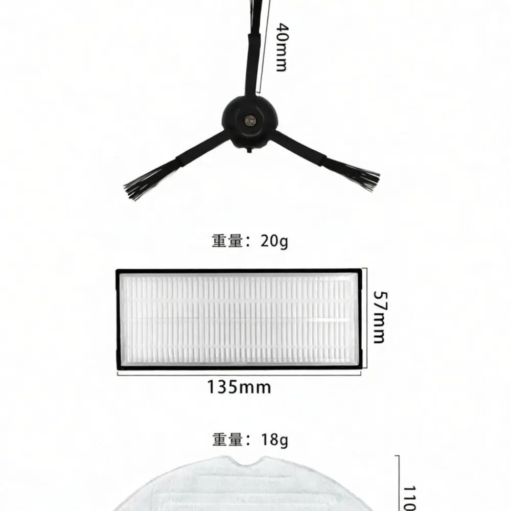 For Roborock S7 MaxV Ultra G10S Pro Robot Vacuum Consumable Parts Main Brush Side Brushes HEPA Filter Mop Cloth Dust Bags