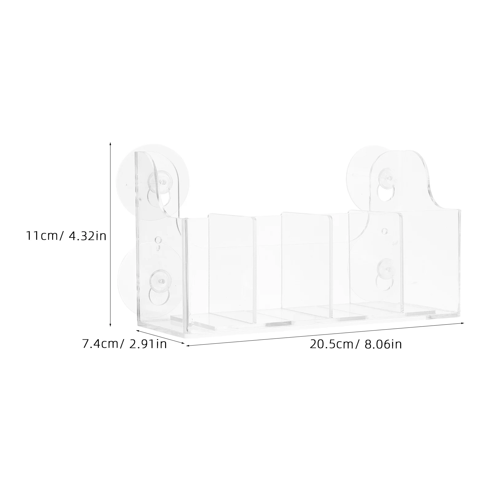 Organizer na napoje z przegródkami, wyjmowana półka na czekoladki, 4 przegródki, mocna przyssawka, organizer na drzwi lodówki, regał do przechowywania napojów.